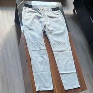 Zara Light Gray Checkered Trousers